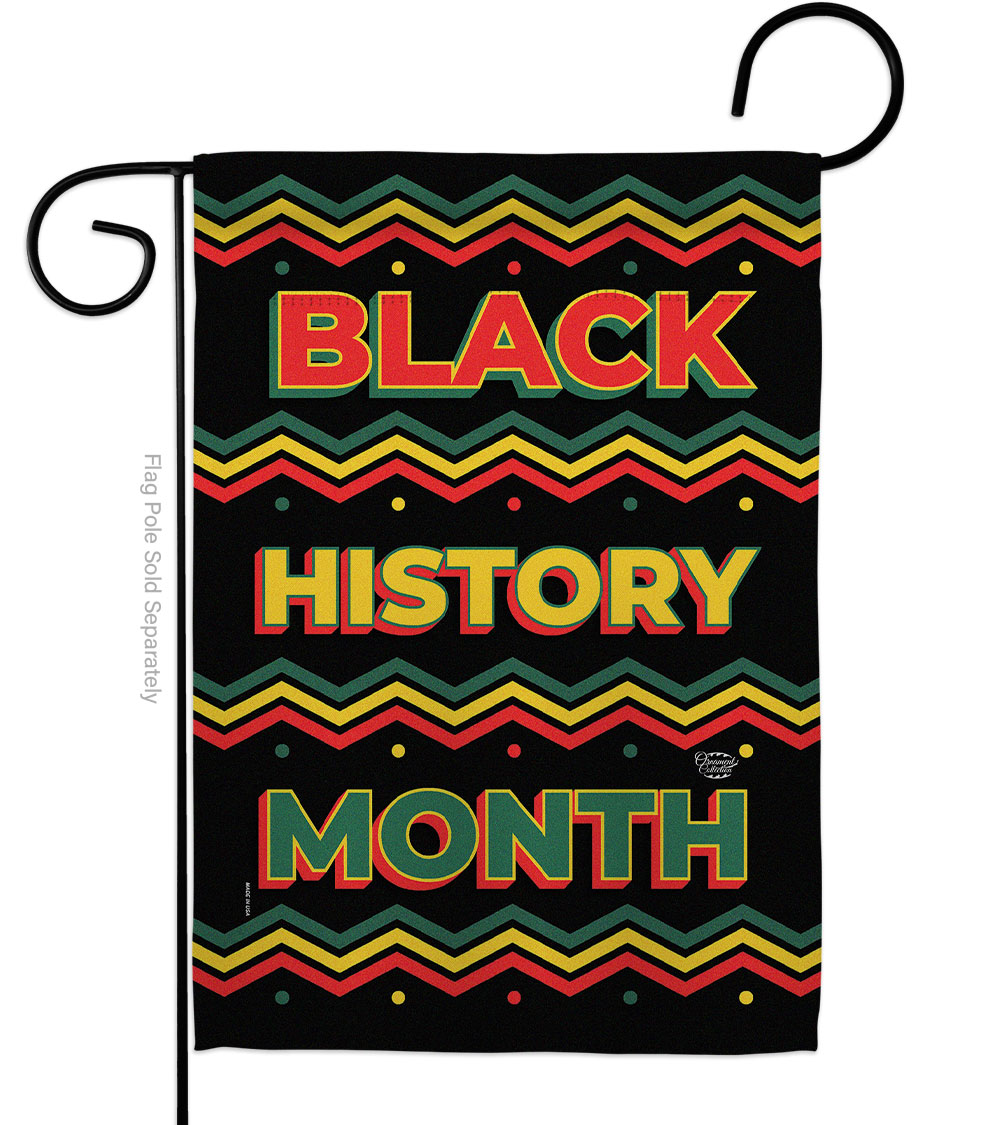 13 x 18.5 in. Black History Month Lives Matter Double-Sided Decorative Vertical Garden Flags - House Decoration Banner Yard Gift