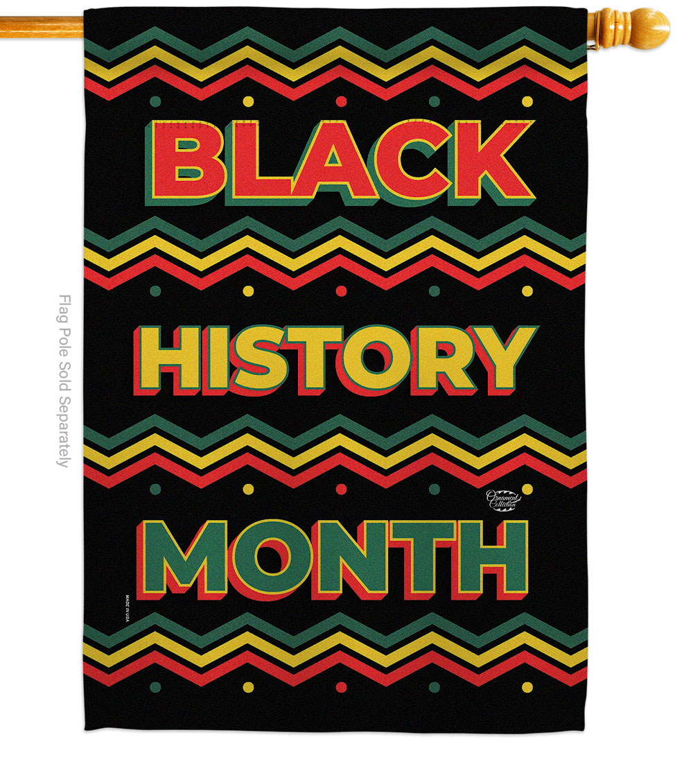 28 x 40 in. Black History Month Lives Matter Double-Sided Decorative Vertical House Flags - Decoration Banner Garden Yard Gift