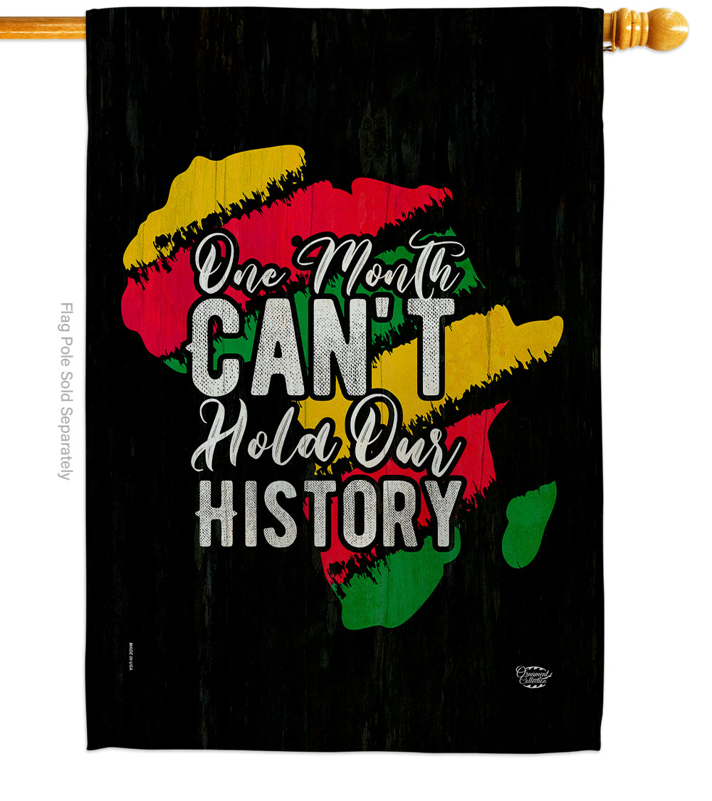 28 x 40 in. Hold Our History Black Lives Matter Double-Sided Decorative Vertical House Flags - Decoration Banner Garden Yard Gift