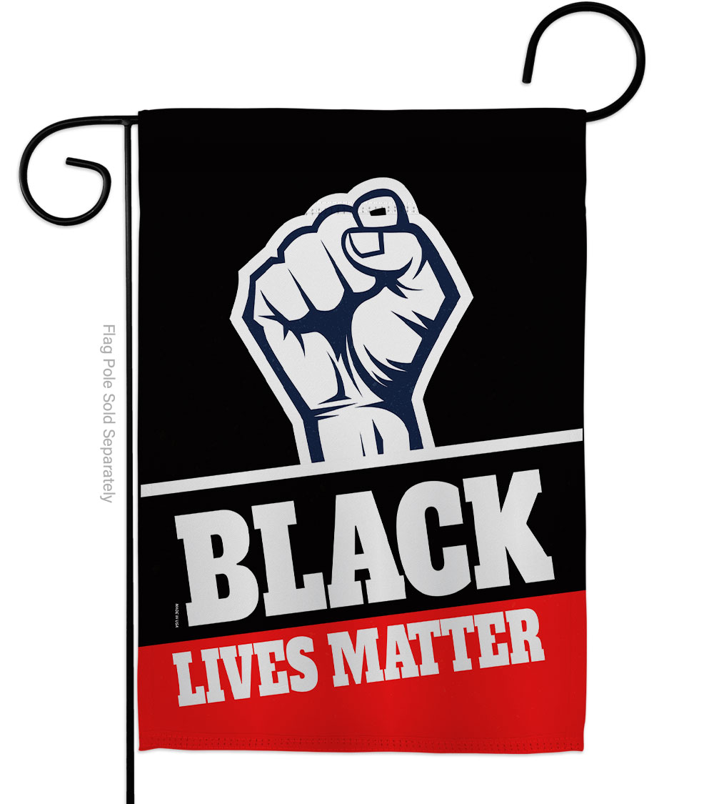 13 x 18.5 in. Black Lives Matter History Double-Sided Decorative Vertical Garden Flags - House Decoration Banner Yard Gift