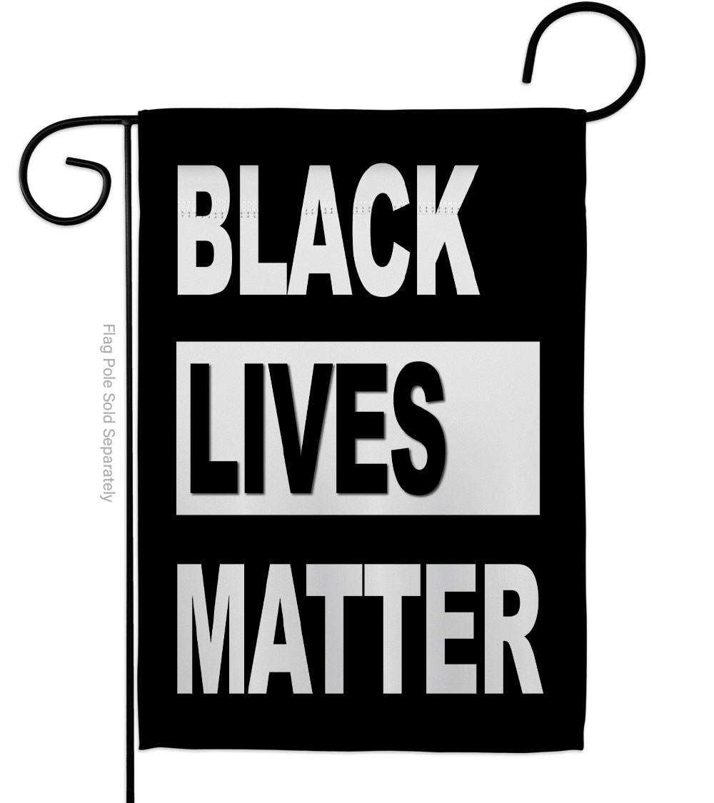13 x 18.5 in. BLM Civil Rights Black History Lives Matter Double-Sided Decorative Vertical Garden Flags - House Decoration Banner Yard Gift