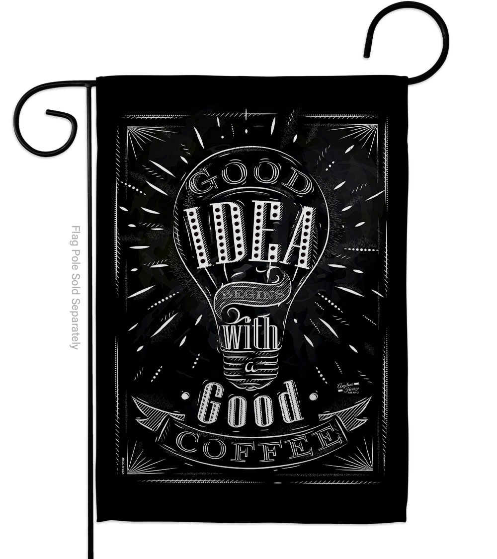 G135271-BO 13 x 18.5 in. Good Idea Sweet Life Expression Double-Sided Decorative Vertical Garden Flags - House Decoration Banner Yard Gift
