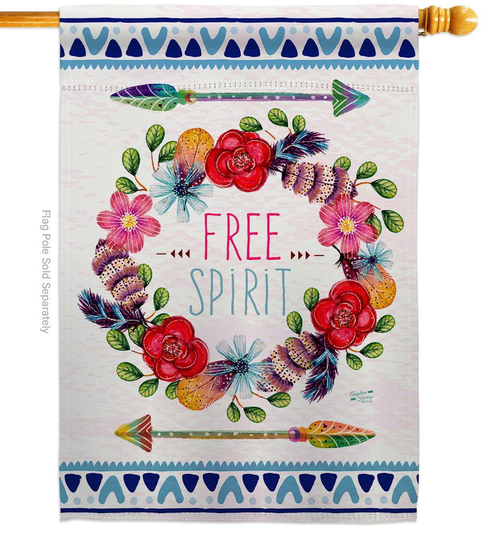 28 x 40 in. Free Spirit Sweet Life Expression Double-Sided Decorative Vertical House Flags - Decoration Banner Garden Yard Gift