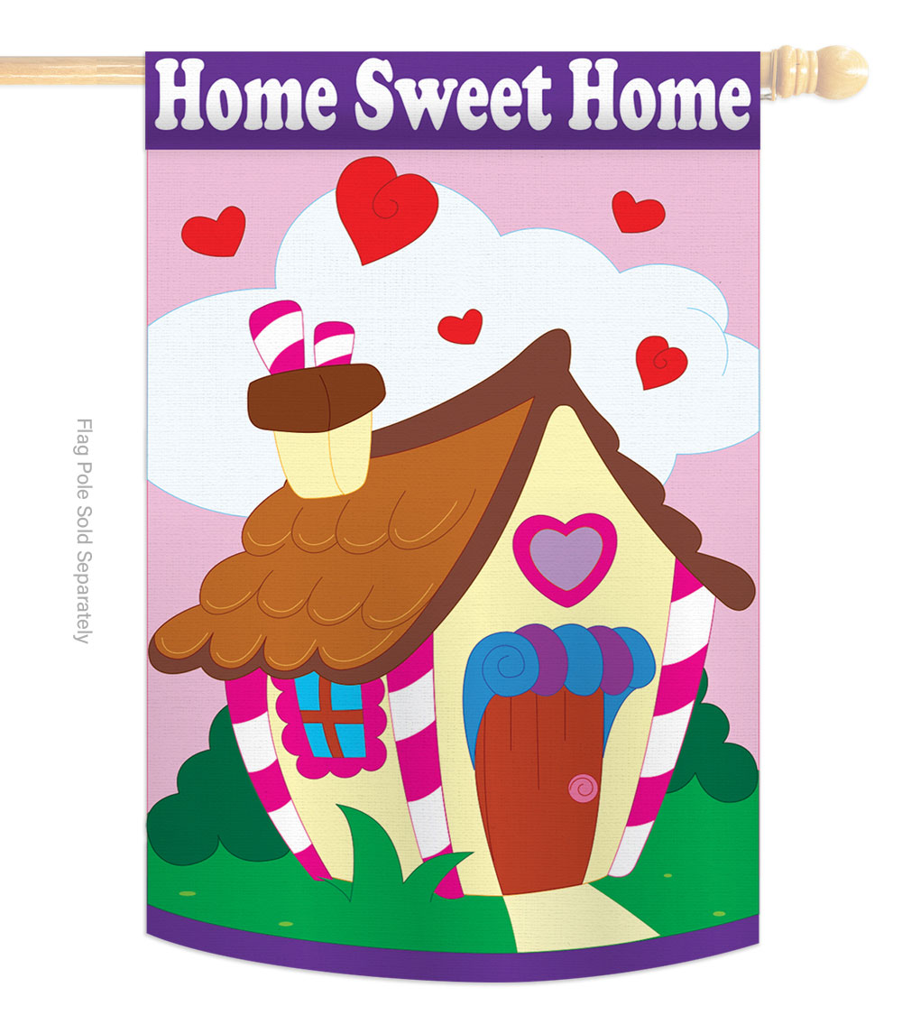 28 x 40 in. Welcome Home Sweet Life Double-Sided Decorative Vertical House Flags - Decoration Banner Garden Yard Gift