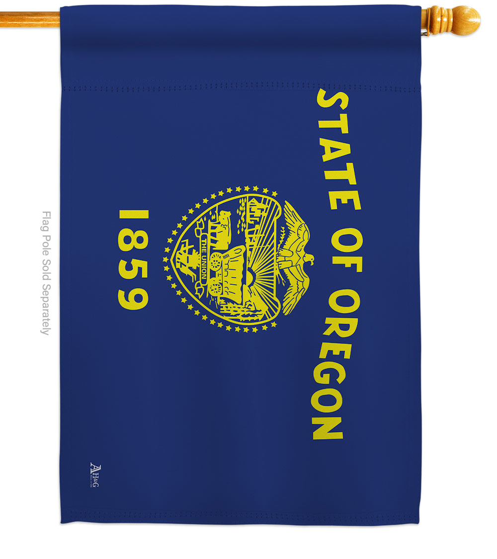 28 x 40 in. Oregon American State House Flag with Double-Sided Horizontal Decoration Banner Garden Yard Gift