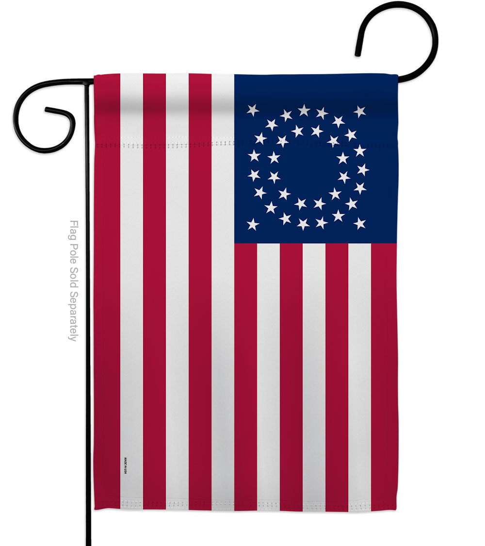 Picture of Americana Home & Garden G141124-BO 13 x 18.5 in. United State America 1863-1865 American Old Glory Garden Flag with Double-Sided House Decoration Banner Yard Gift