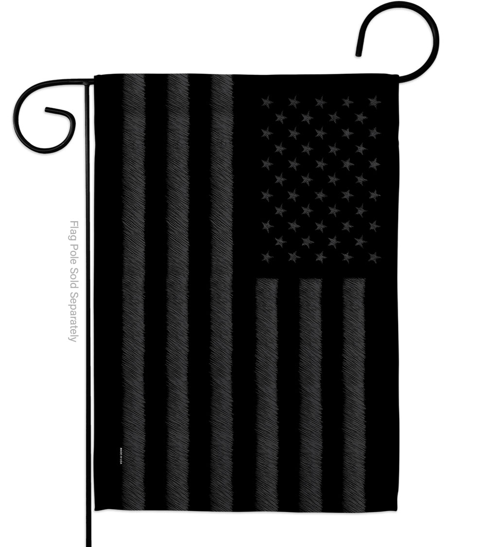 Picture of Americana Home & Garden G141189-BO 13 x 18.5 in. Black America USA Historic Vertical Garden Flag with Double-Sided House Decoration Banner Yard Gift