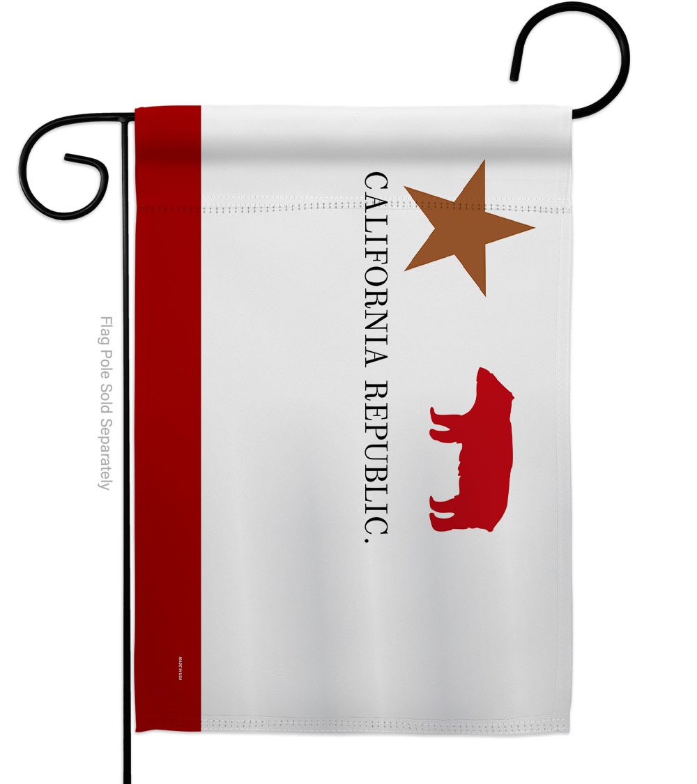 Picture of Americana Home & Garden G141190-BO 13 x 18.5 in. First Bear American State Garden Flag with Double-Sided House Decoration Banner Yard Gift