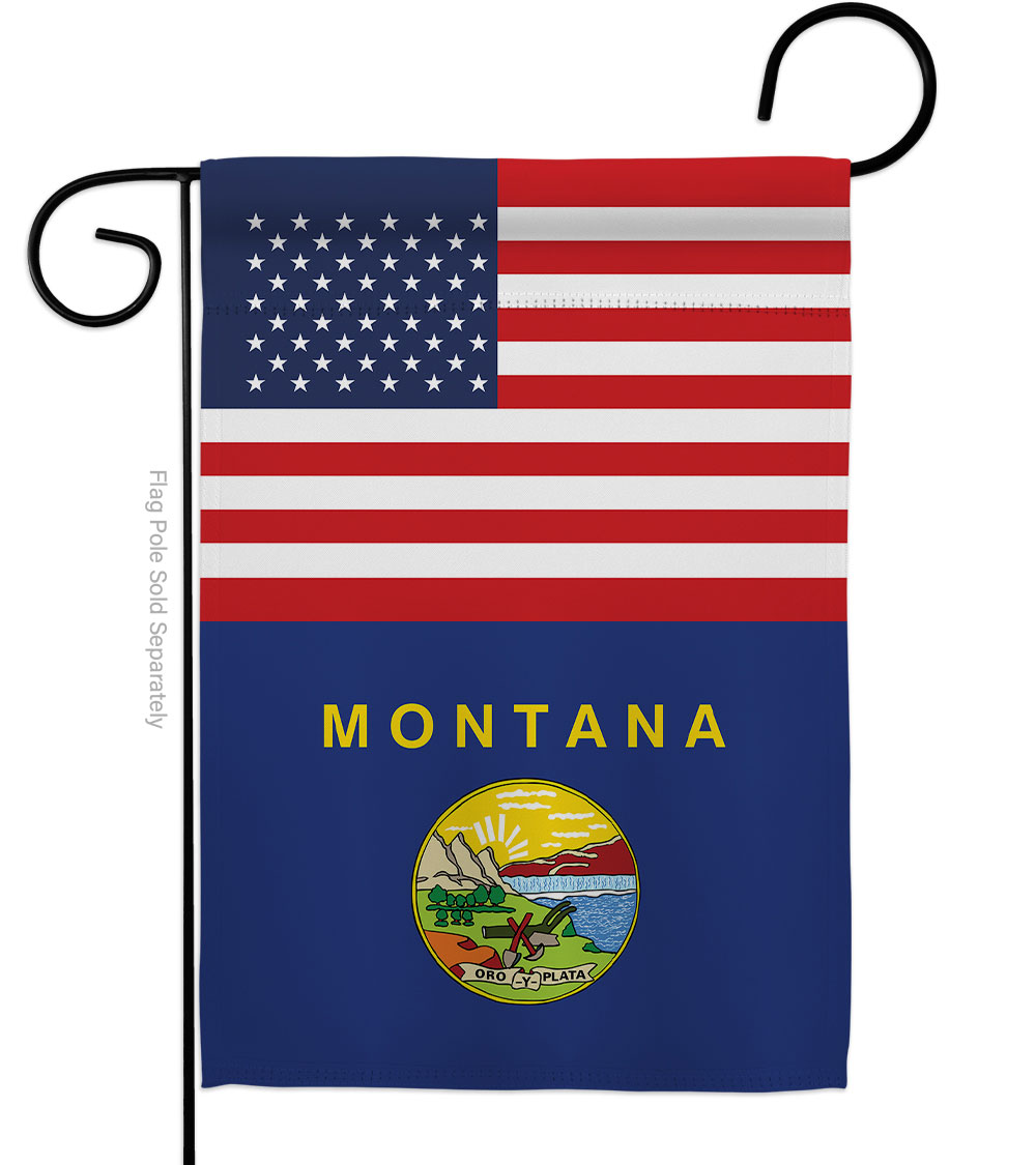 Picture of Americana Home & Garden G142777-BO 13 x 18.5 in. USA Montana American State Vertical Garden Flag with Double-Sided House Decoration Banner Yard Gift
