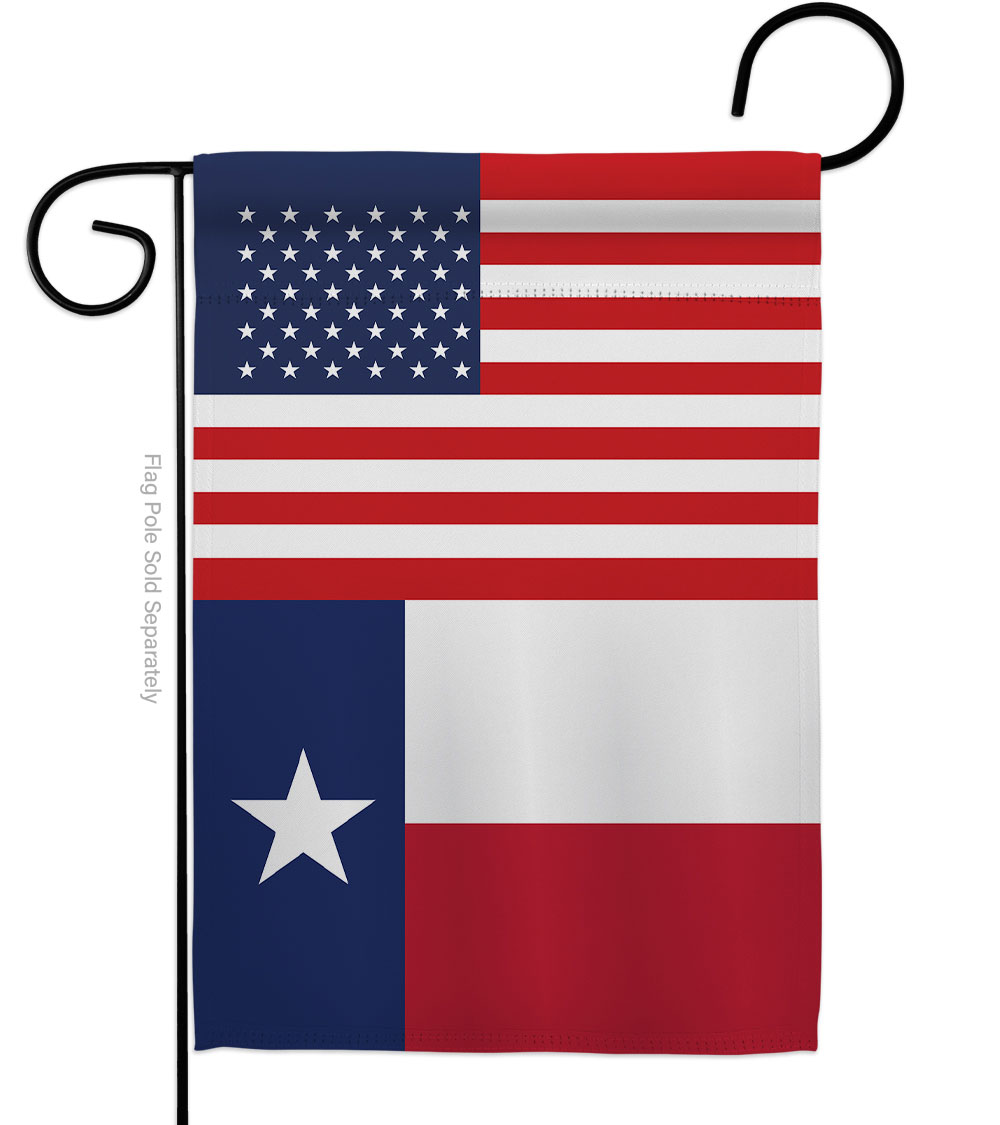 Picture of Americana Home & Garden G142804-BO 13 x 18.5 in. USA Texas American State Vertical Garden Flag with Double-Sided House Decoration Banner Yard Gift