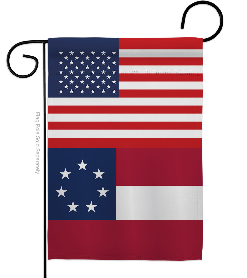 Picture of Americana Home & Garden G142815-BO 13 x 18.5 in. USA Star Bars American Historic Vertical Garden Flag with Double-Sided House Decoration Banner Yard Gift