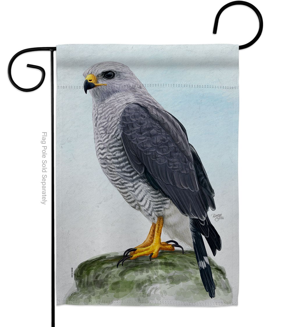 G120089-BO 13 x 18.5 in. Falcon Animals Bird Vertical Garden Flag with Double-Sided House Decoration Banner Yard Gift