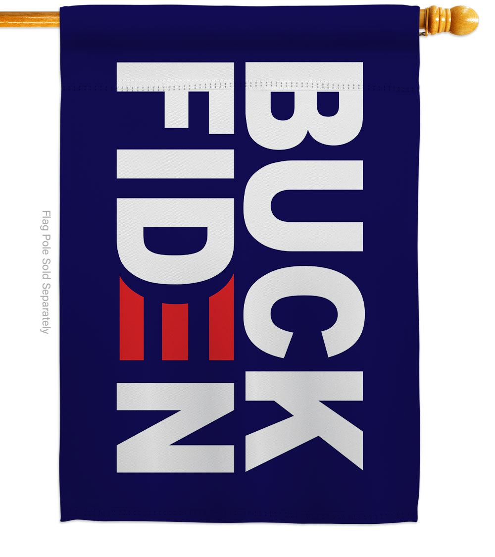 28 x 40 in. Buck Finden American Political Vertical House Flag with Double-Sided Decorative Banner Garden Yard Gift