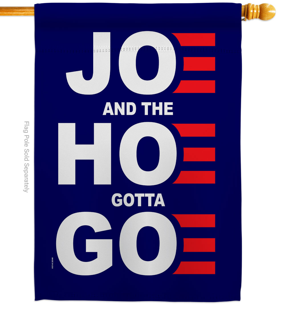 H170227-BO 28 x 40 in. Joe Gotta Go American Political Vertical House Flag with Double-Sided Decorative Banner Garden Yard Gift