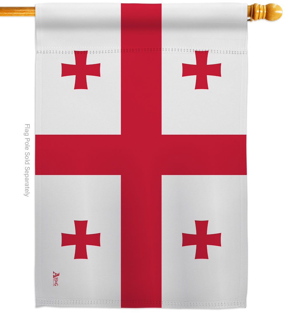 28 x 40 in. Georgia American State House Flag with Double-Sided Horizontal Decoration Banner Garden Yard Gift
