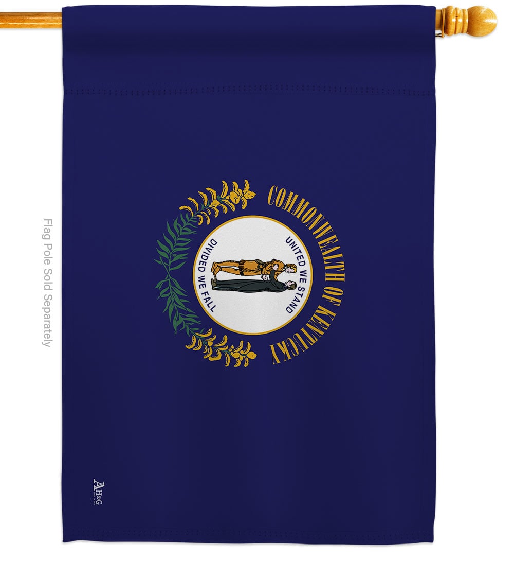 28 x 40 in. Kentucky American State House Flag with Double-Sided Horizontal Decoration Banner Garden Yard Gift