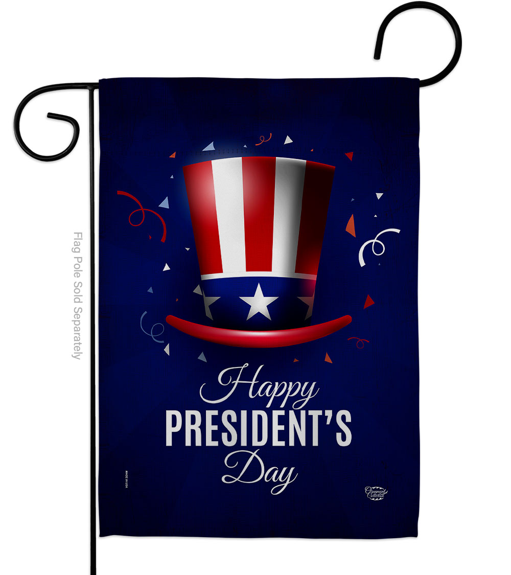 G192446-BO 13 x 18.5 in. Happy Presidents Day American Star & Stripes Vertical Garden Flag with Double-Sided House Decoration Banner Yard Gift