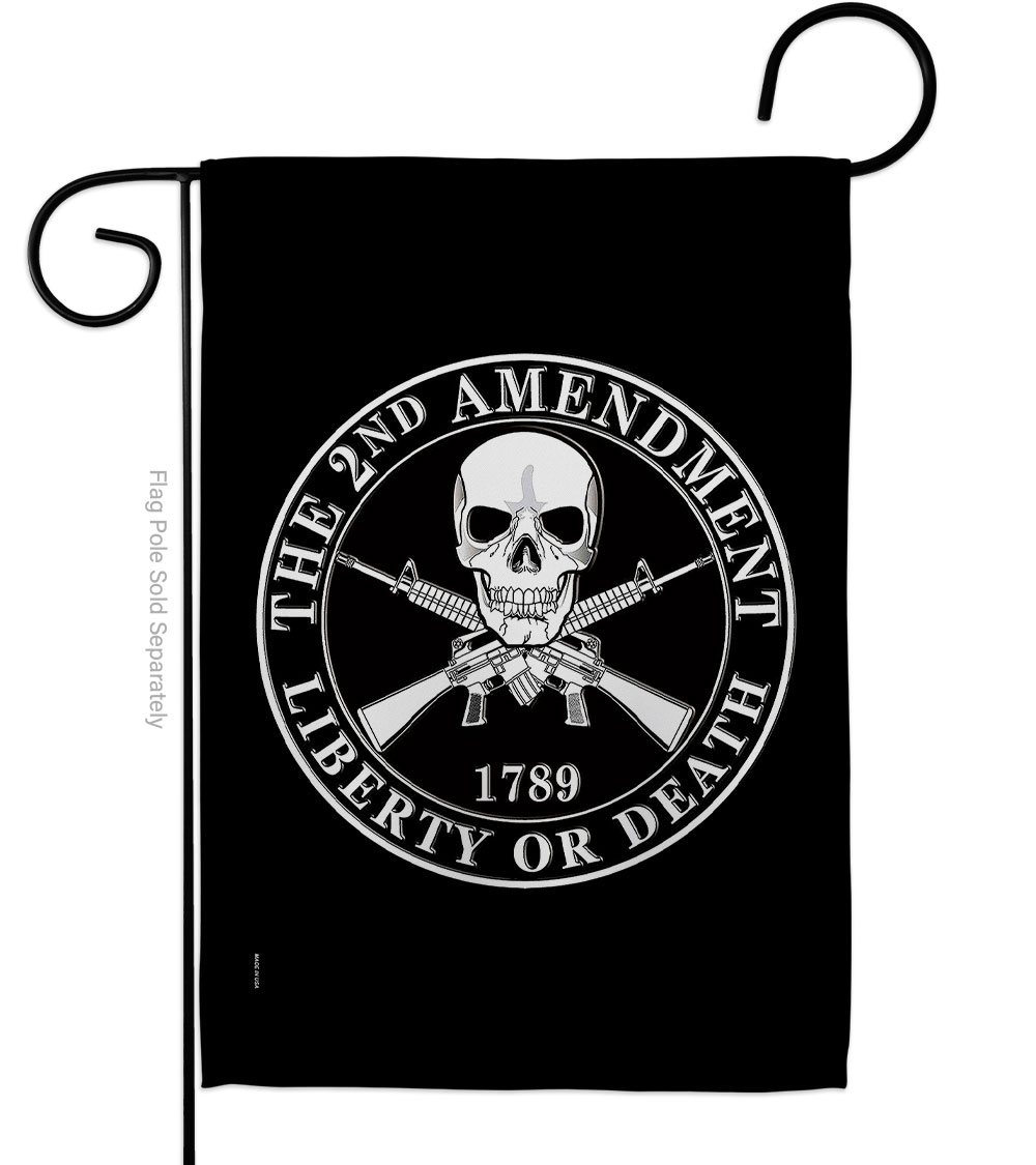 G170209-BO 13 x 18.5 in. 2nd Amendment Liberty American USA Historic Vertical Garden Flag with Double-Sided House Decoration Banner Yard Gift