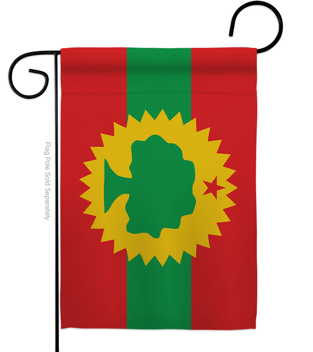 13 x 18.5 in. Oromo Liberation American Political Vertical Garden Flag with Double-Sided House Decoration Banner Yard Gift