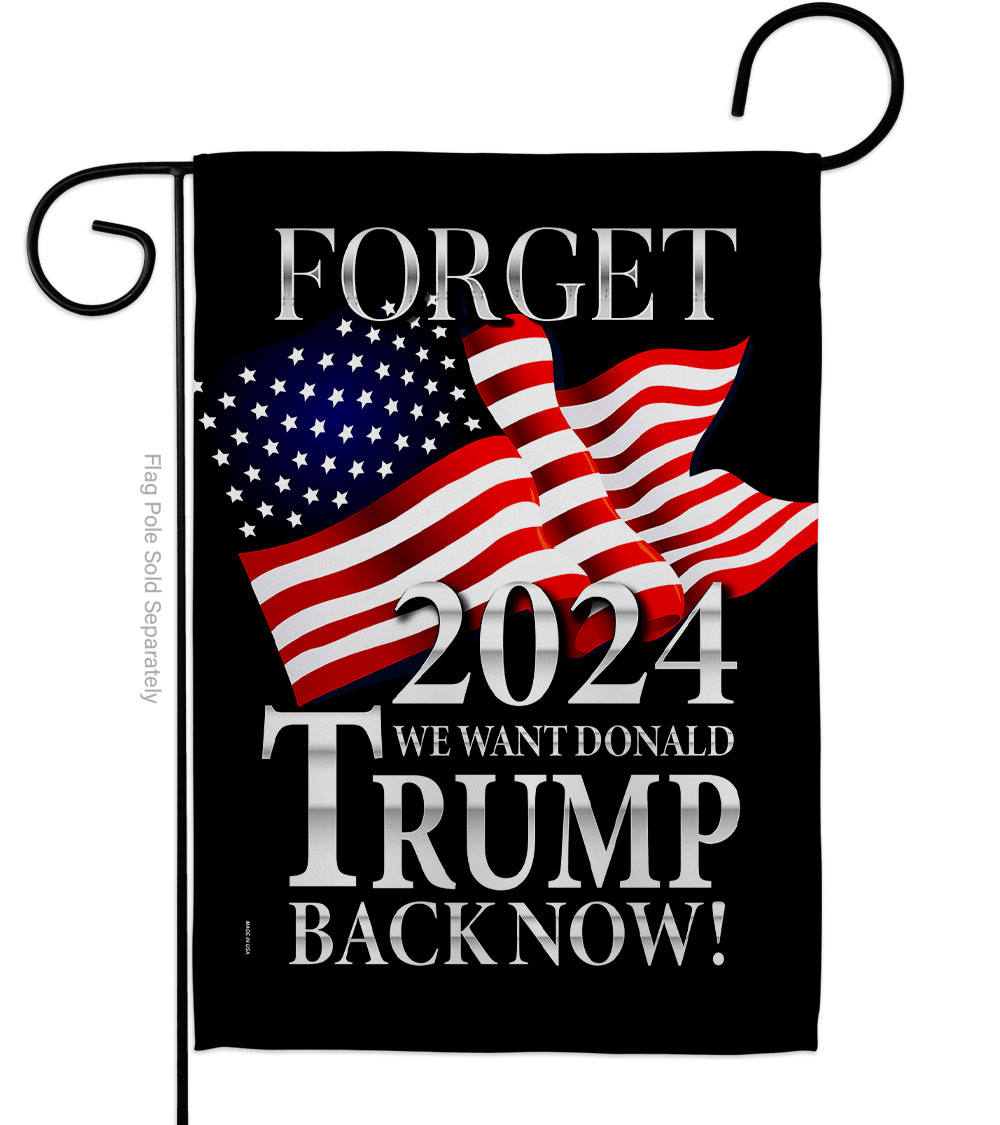 G170225-BO 13 x 18.5 in. Trump Back Now American Political Vertical Garden Flag with Double-Sided House Decoration Banner Yard Gift