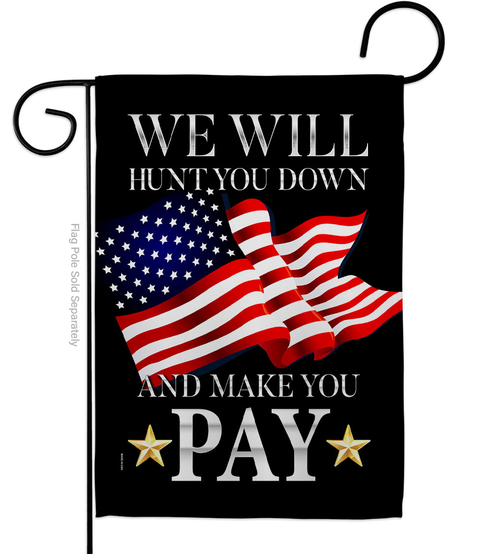 G170232-BO 13 x 18.5 in. Make You Pay American Political Vertical Garden Flag with Double-Sided House Decoration Banner Yard Gift