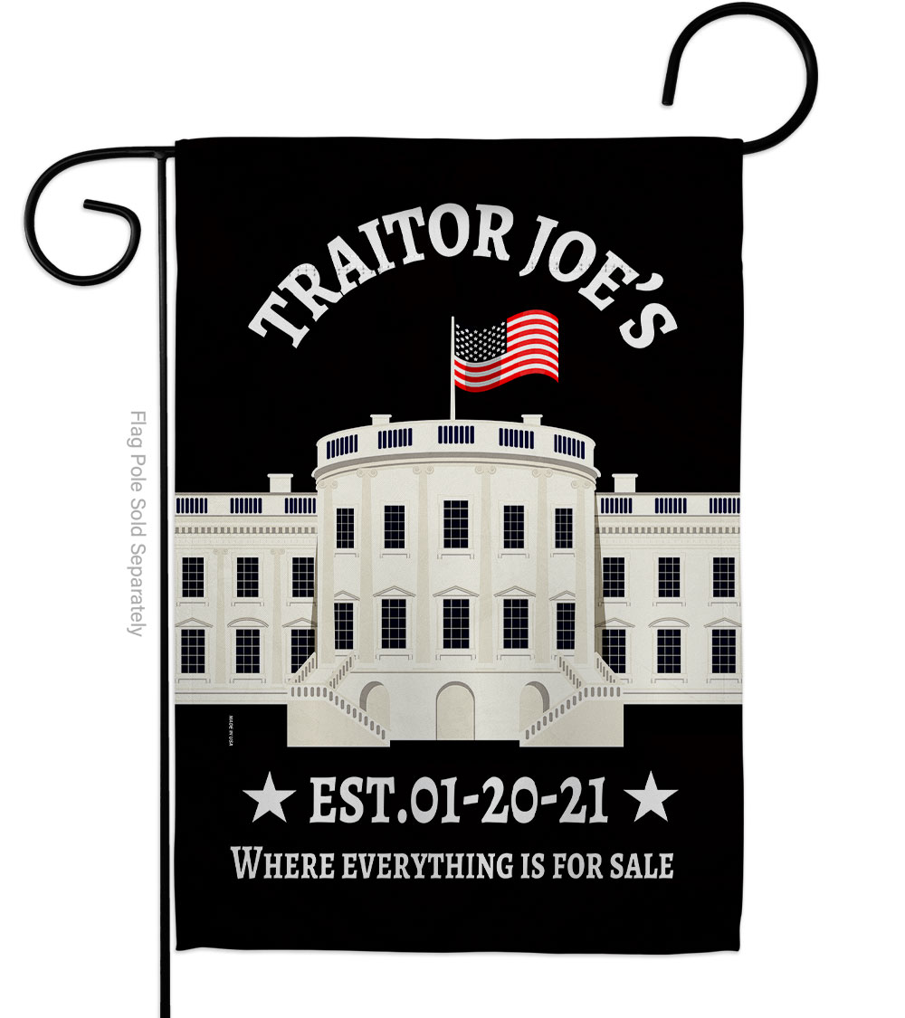 G170249-BO 13 x 18.5 in. Traitor Joes Sales American Political Vertical Garden Flag with Double-Sided House Decoration Banner Yard Gift