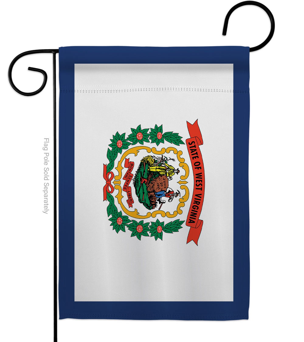 G142549-BO 13 x 18.5 in. West Virginia American State Garden Flag with Double-Sided Horizontal House Decoration Banner Yard Gift