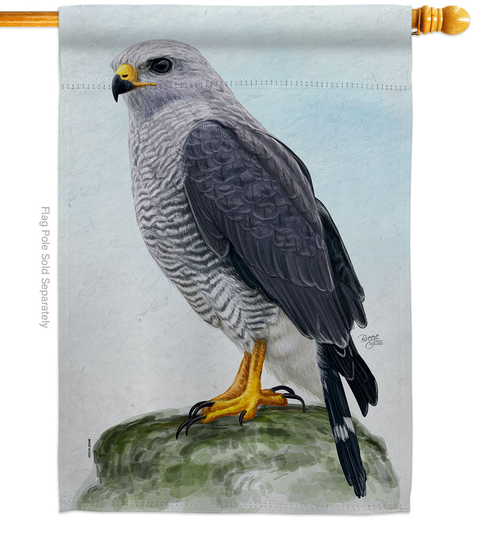 28 x 40 in. Falcon Animals Bird Vertical House Flag with Double-Sided Decorative Banner Garden Yard Gift