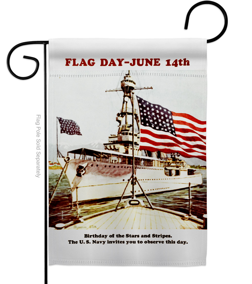 13 x 18.5 in. Flag Day June 14th American Star & Stripes Vertical Garden Flag with Double-Sided House Decoration Banner Yard Gift