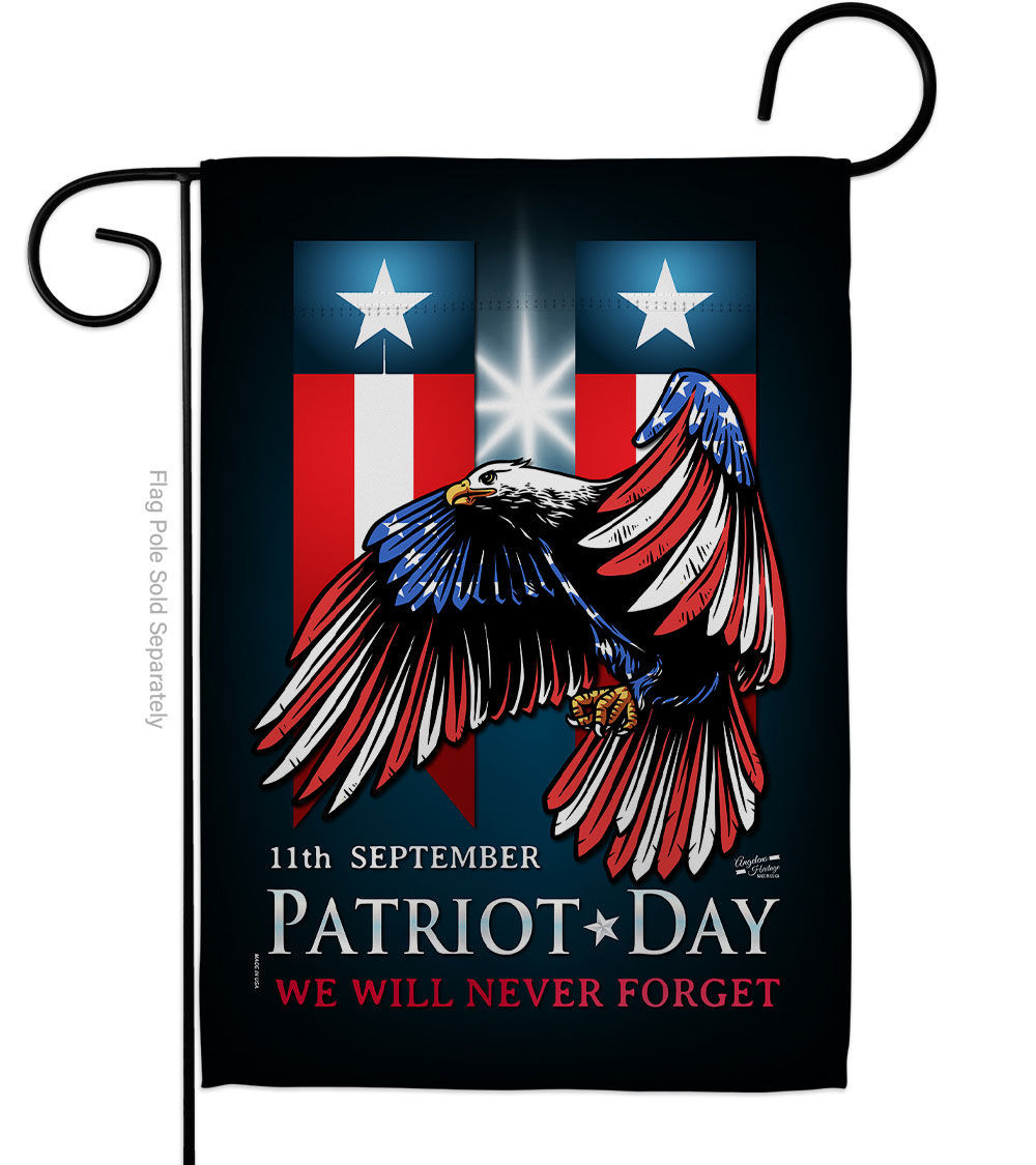 G135289-BO 13 x 18.5 in. 911 Patriot Day American Vertical Garden Flag with Double-Sided House Decoration Banner Yard Gift