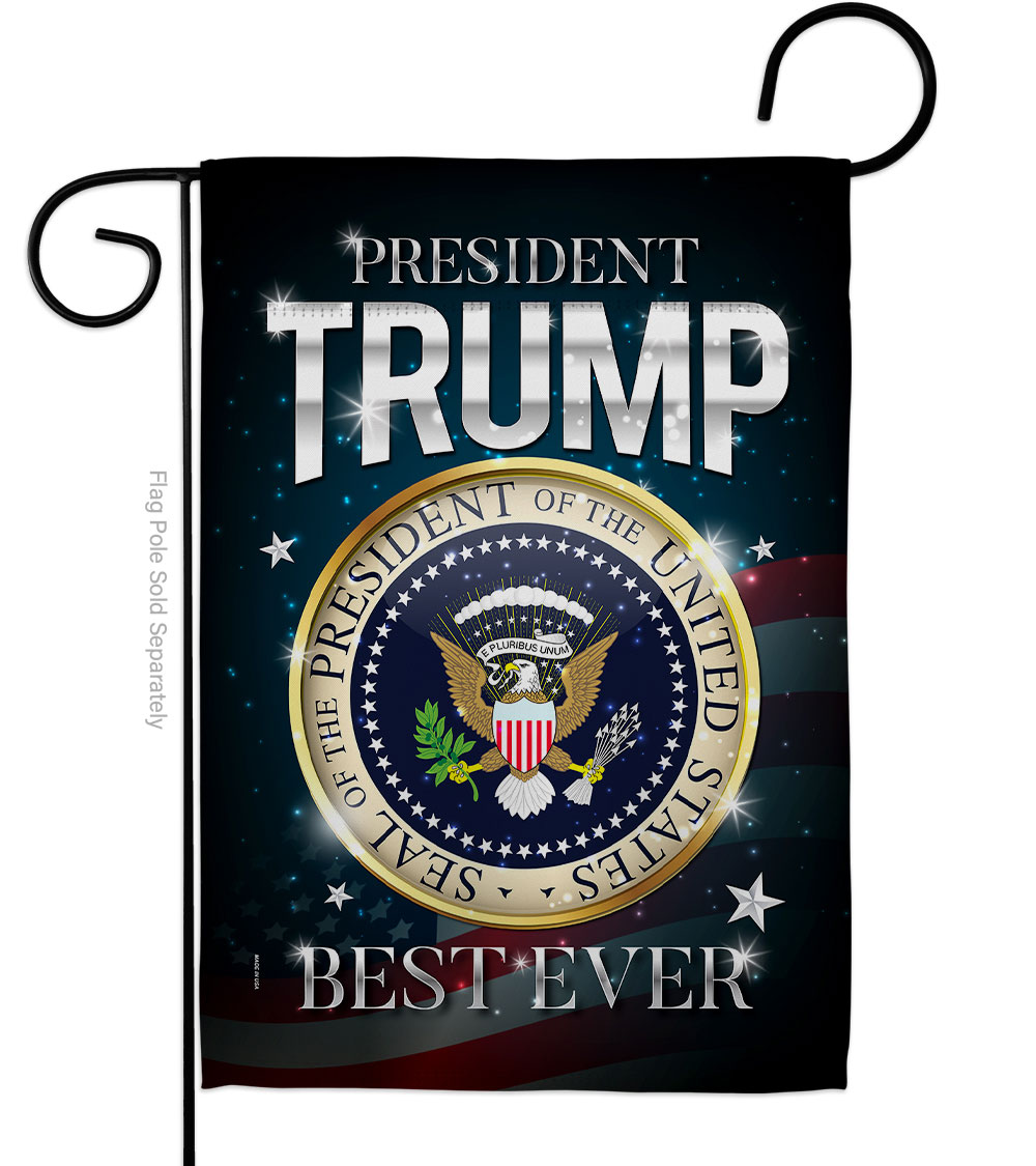 G170163-BO 13 x 18.5 in. USA President 47 Trump American Political Vertical Garden Flag with Double-Sided House Decoration Banner Yard Gift