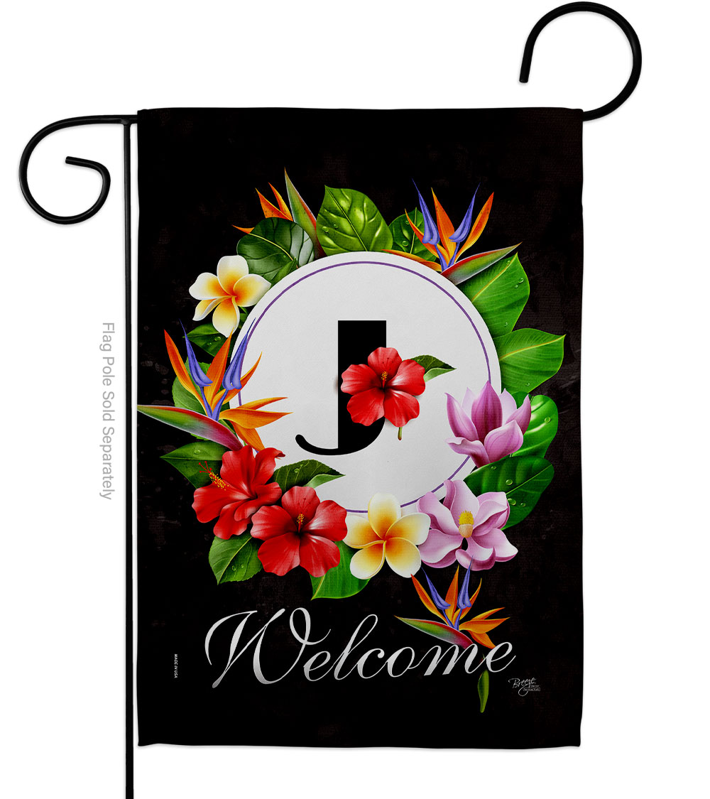Tropical J Summertime 13 x 18.5 in. Double-Sided Decorative Vertical Garden Flags for House Decoration Banner Yard Gift