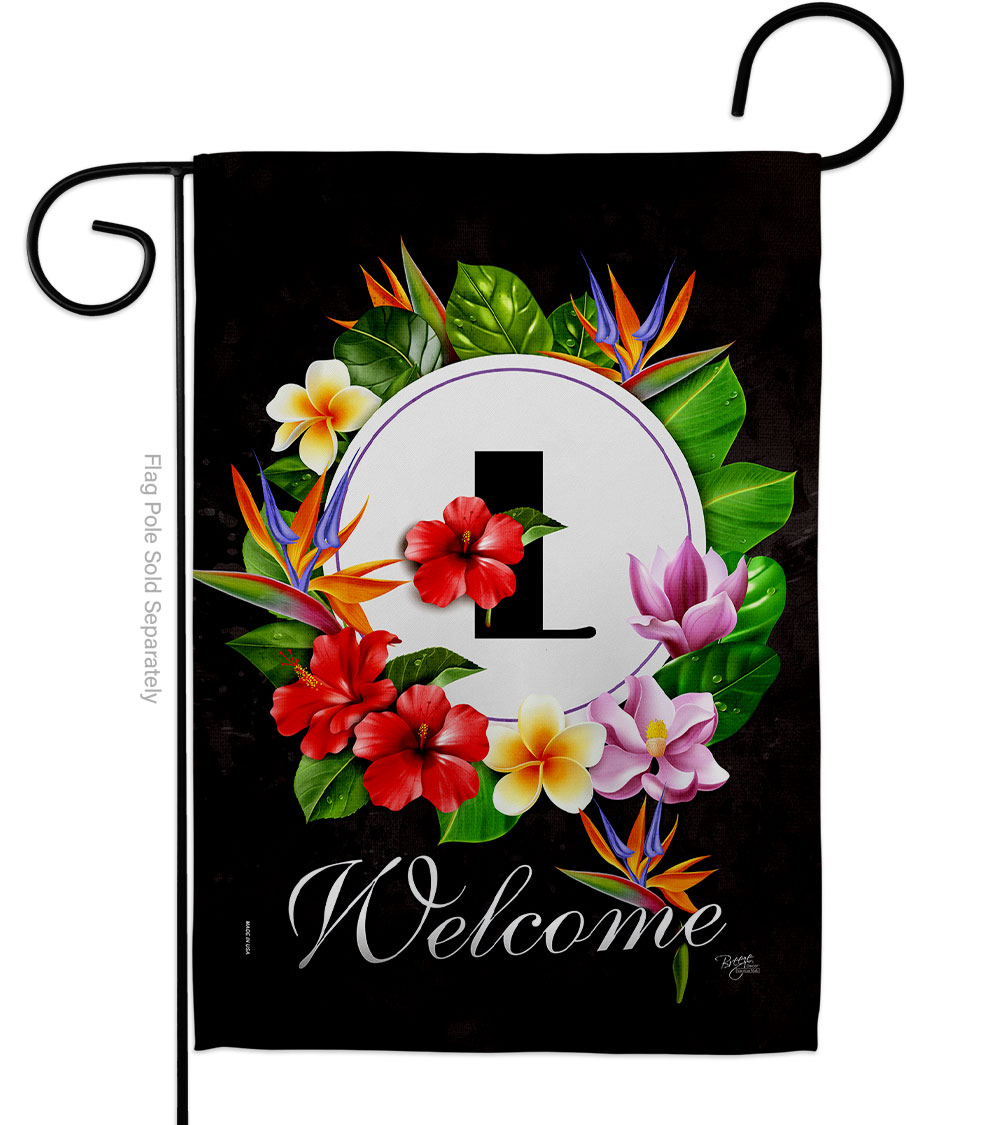 Tropical L Summertime 13 x 18.5 in. Double-Sided Decorative Vertical Garden Flags for House Decoration Banner Yard Gift