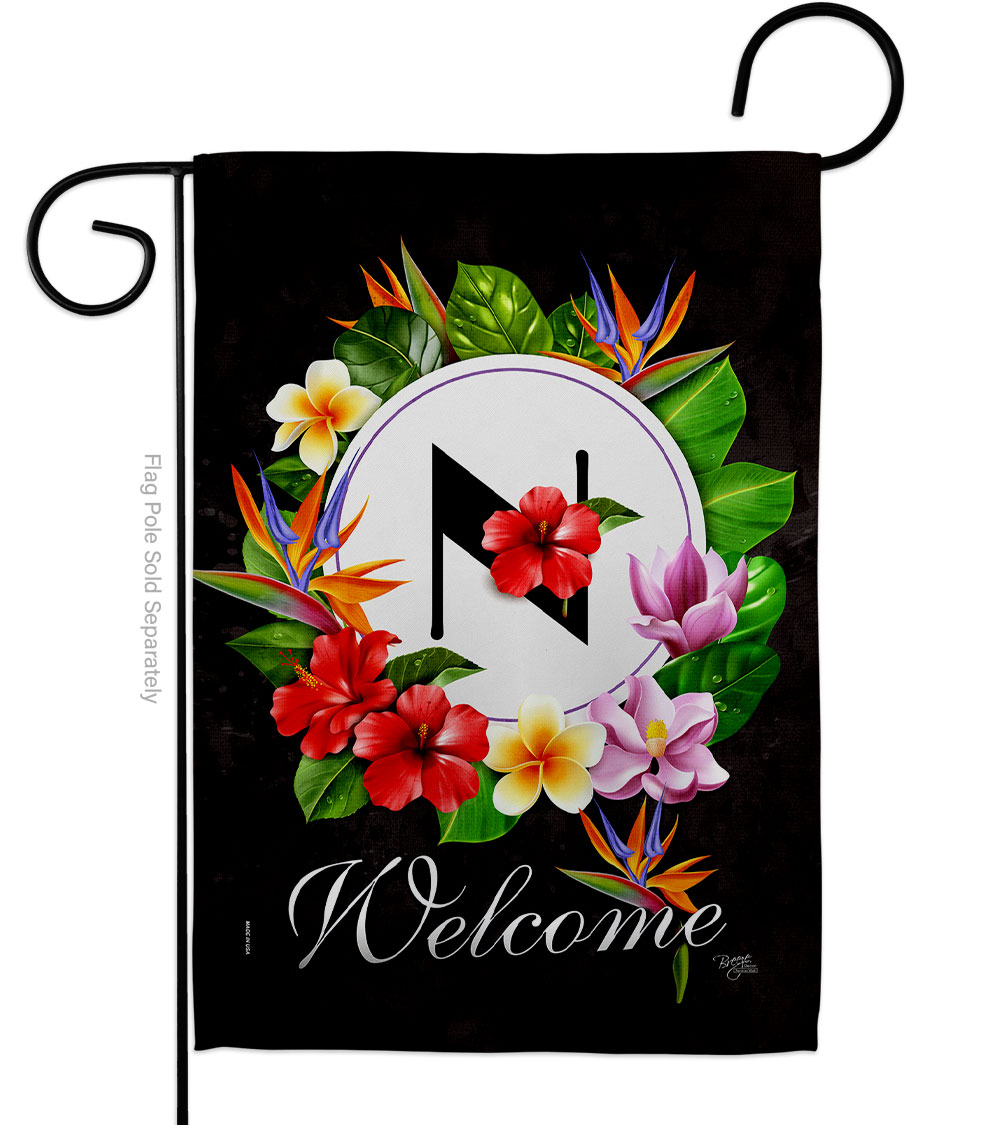 Tropical N Summertime 13 x 18.5 in. Double-Sided Decorative Vertical Garden Flags for House Decoration Banner Yard Gift