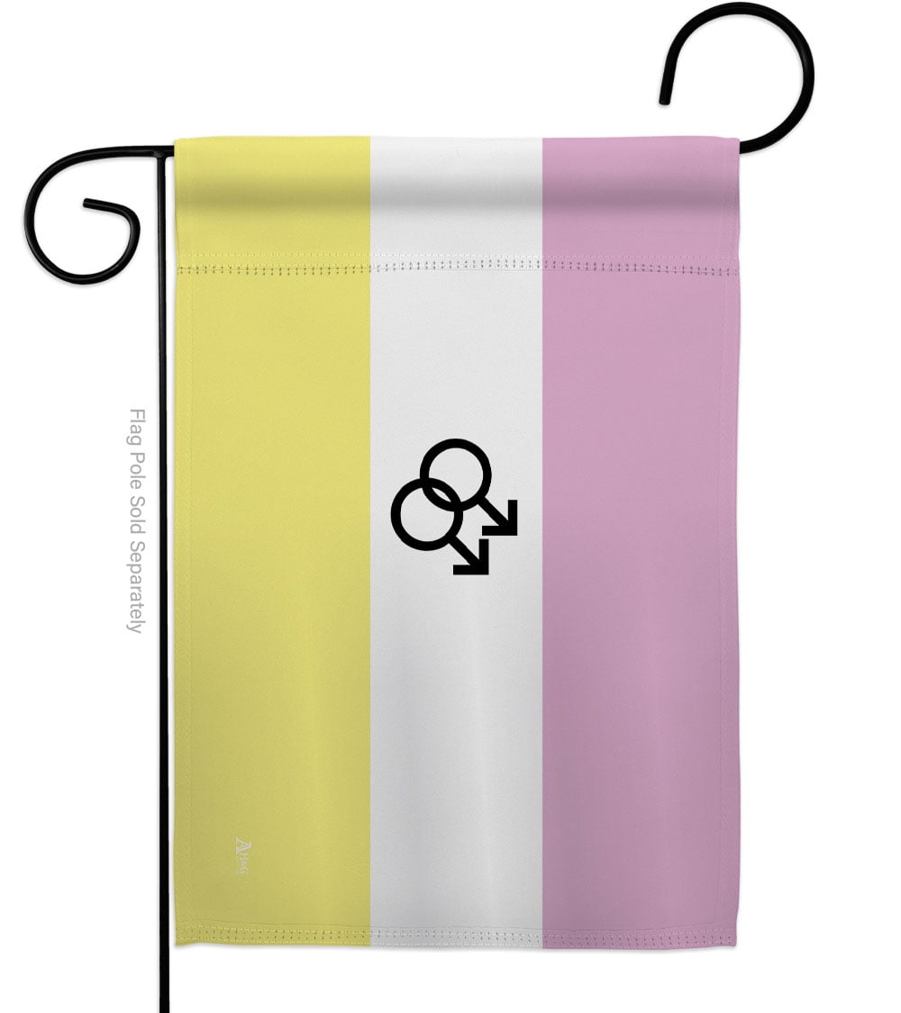 G149025-BO Twink Support Pride 13 x 18.5 in. Double-Sided Decorative Horizontal Garden Flags for House Decoration Banner Yard Gift