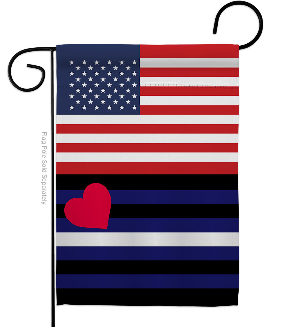 G149038-BO US Leather Pride Support 13 x 18.5 in. Double-Sided Decorative Vertical Garden Flags for House Decoration Banner Yard Gift