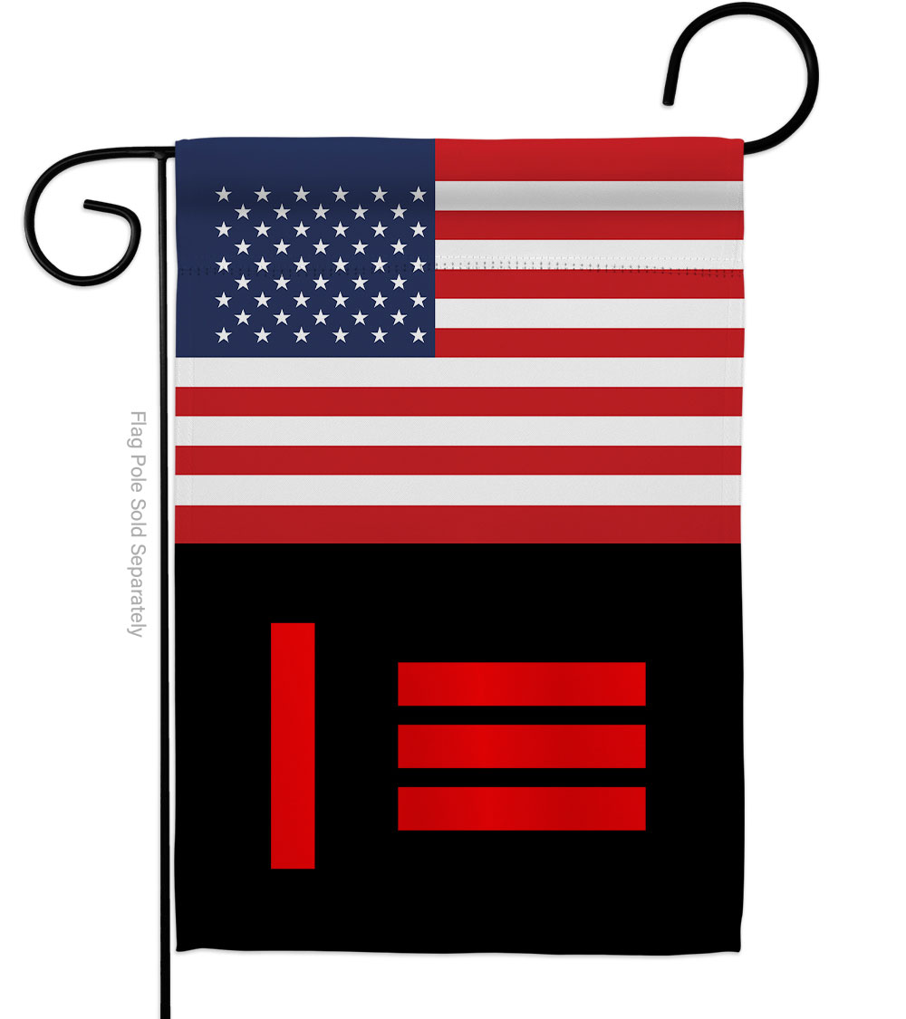 G149040-BO US Master Slave Pride Support 13 x 18.5 in. Double-Sided Decorative Vertical Garden Flags for House Decoration Banner Yard Gift