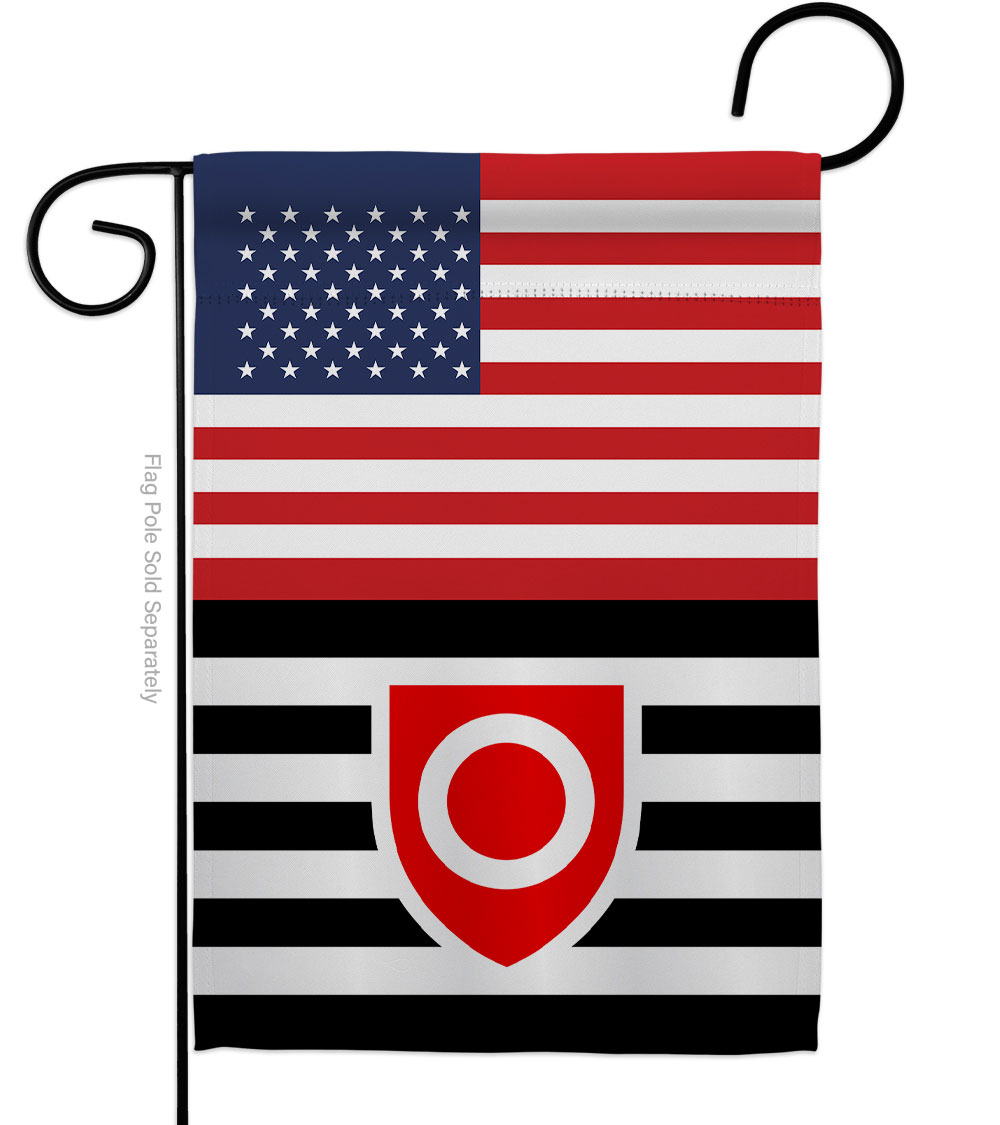 G149042-BO US Ownership Tanos Support Pride 13 x 18.5 in. Double-Sided Decorative Vertical Garden Flags for House Decoration Banner Yard Gift