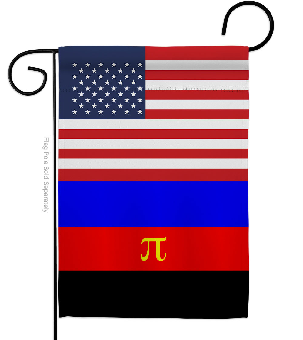 G149044-BO US Polyamory Support Pride 13 x 18.5 in. Double-Sided Decorative Vertical Garden Flags for House Decoration Banner Yard Gift