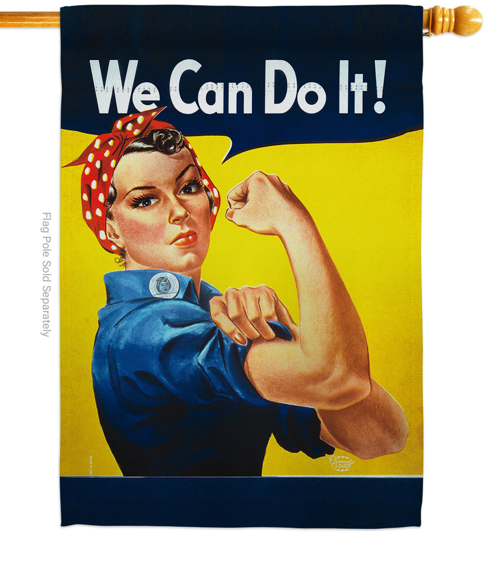 Girl Power Support Feminism 28 x 40 in. Double-Sided Decorative Vertical House Flags for Decoration Banner Garden Yard Gift