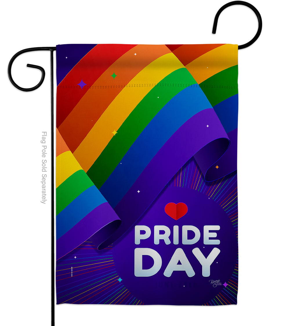 G165247-BO Show Your Pride Support 13 x 18.5 in. Double-Sided Decorative Vertical Garden Flags for House Decoration Banner Yard Gift