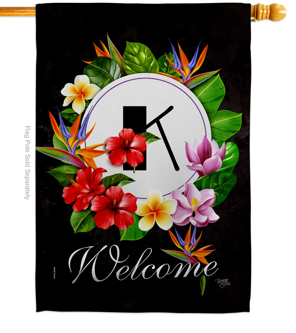 Tropical K Summertime 28 x 40 in. Double-Sided Decorative Vertical House Flags for Decoration Banner Garden Yard Gift