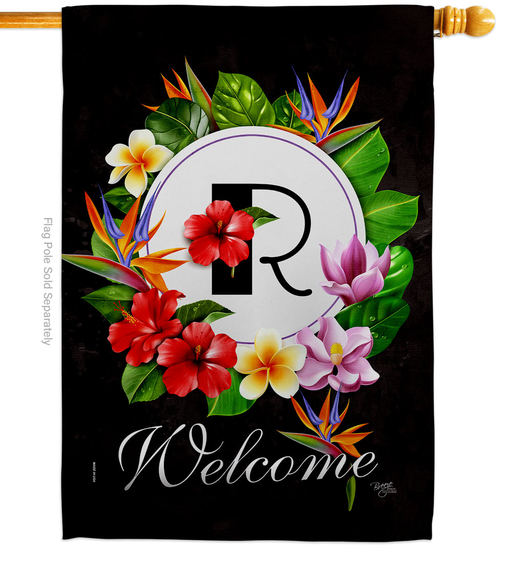 Tropical R Summertime 28 x 40 in. Double-Sided Decorative Vertical House Flags for Decoration Banner Garden Yard Gift