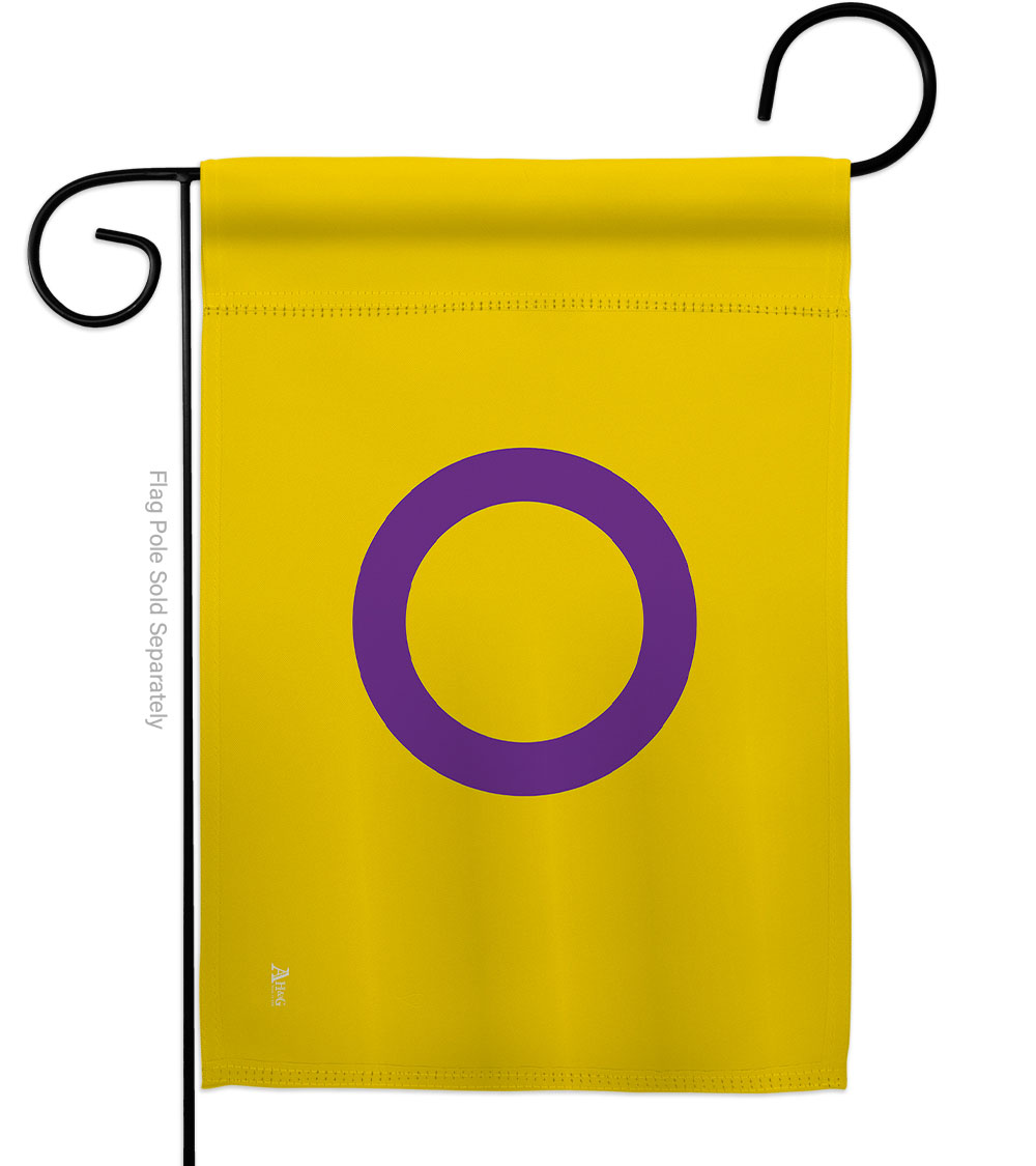 G149010-BO Intersex Support Pride 13 x 18.5 in. Double-Sided Decorative Horizontal Garden Flags for House Decoration Banner Yard Gift