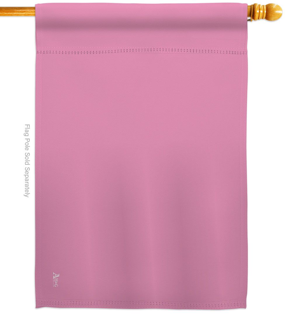 Pink Novelty Merchant 28 x 40 in. Double-Sided Decorative Horizontal House Flags for Decoration Banner Garden Yard Gift