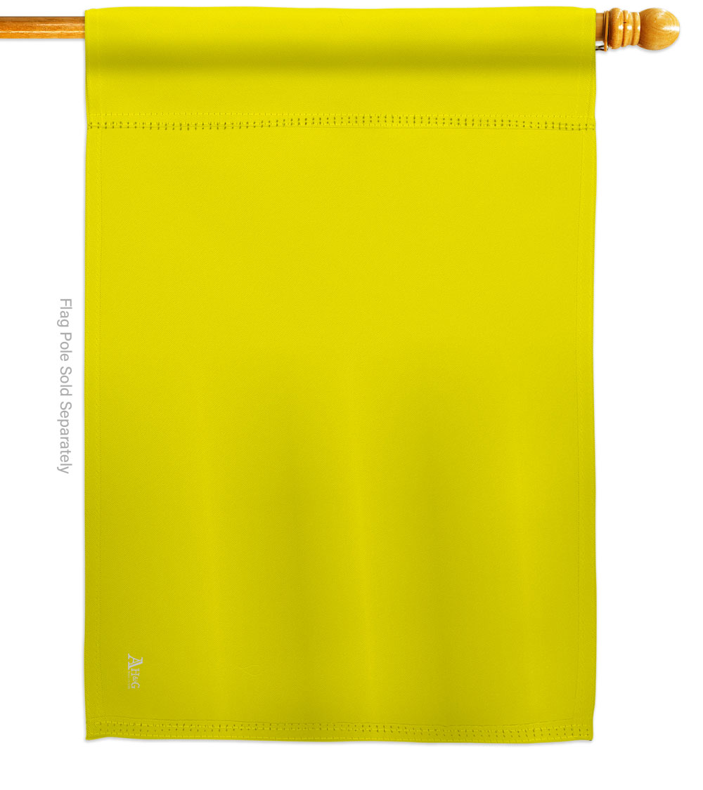 Yellow Novelty Merchant 28 x 40 in. Double-Sided Decorative Horizontal House Flags for Decoration Banner Garden Yard Gift