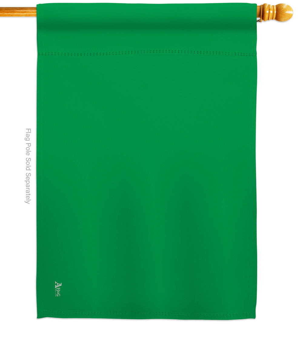 Green Novelty Merchant 28 x 40 in. Double-Sided Decorative Horizontal House Flags for Decoration Banner Garden Yard Gift