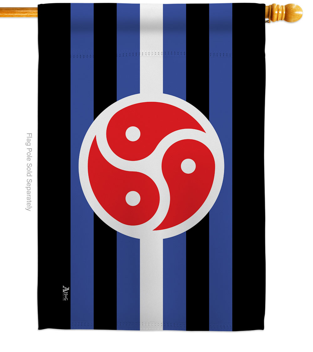 BDSM rights Support Pride 28 x 40 in. Double-Sided Decorative Horizontal House Flags for Decoration Banner Garden Yard Gift