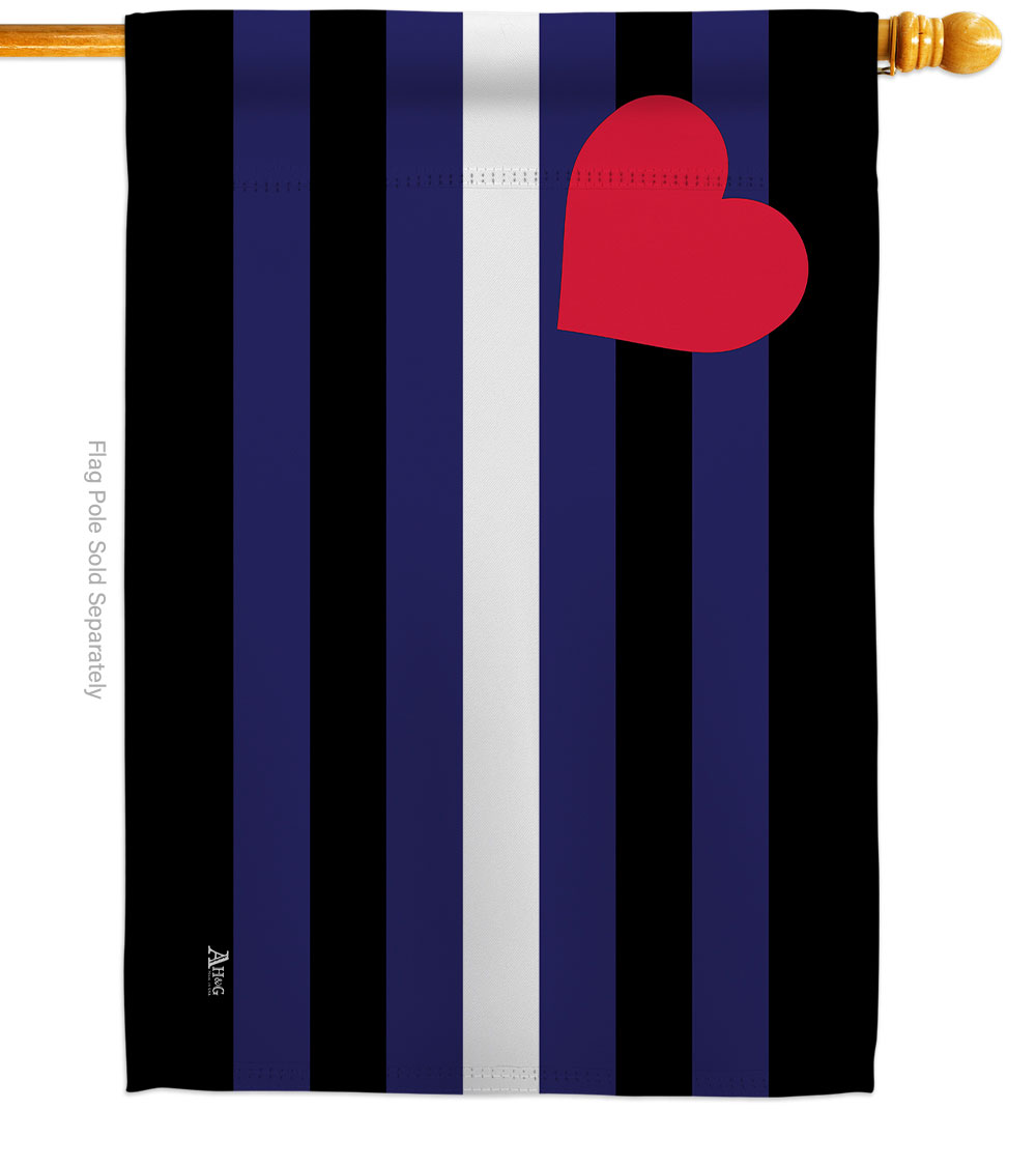 Leather Pride Support 28 x 40 in. Double-Sided Decorative Horizontal House Flags for Decoration Banner Garden Yard Gift
