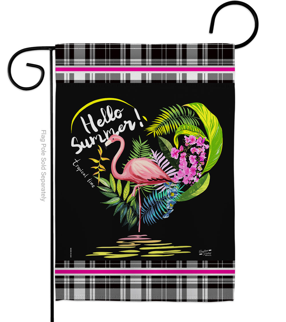 G135220-BO Tropical Summer Summertime 13 x 18.5 in. Double-Sided Decorative Vertical Garden Flags for House Decoration Banner Yard Gift